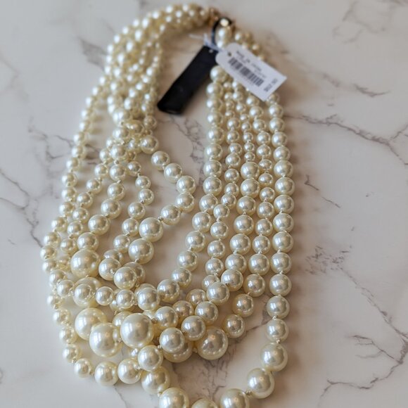 J. Crew Factory Jewelry - J.Crew Factory Multistrand Pearl Necklace NWT